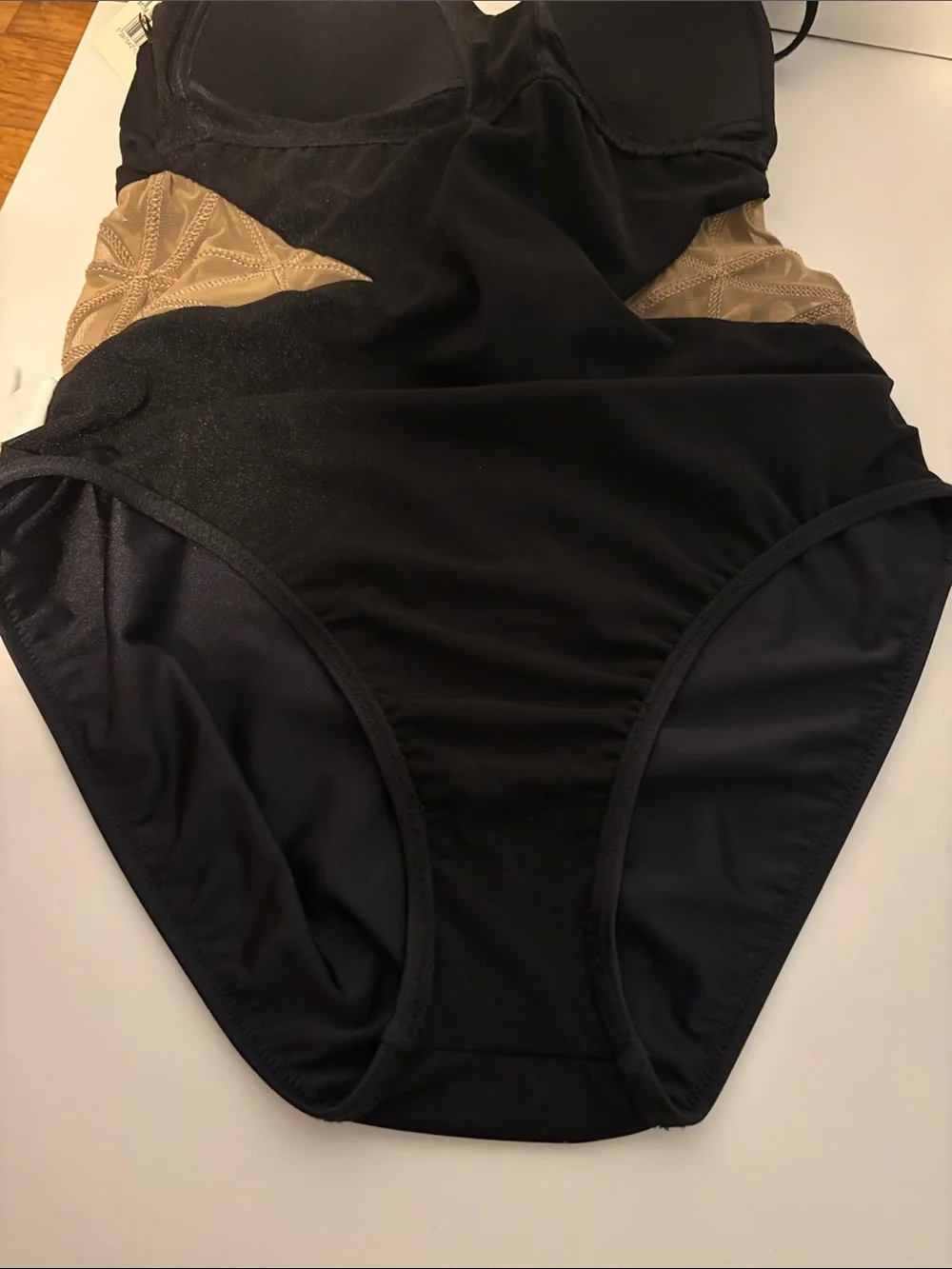 Gottex Black strappy one piece swimsuit